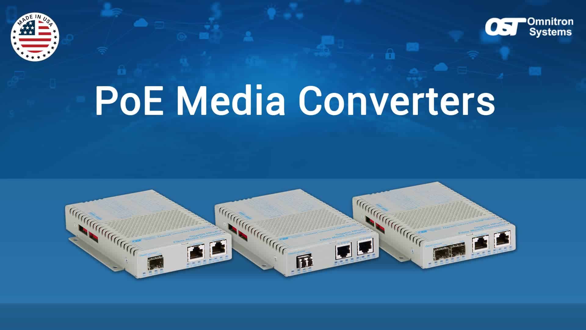 PoE media converters