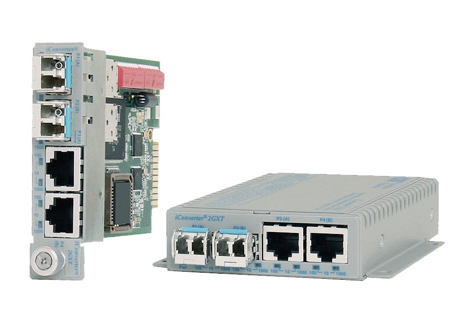 Dual 10/100/1000 Media converterwith Advanced Features