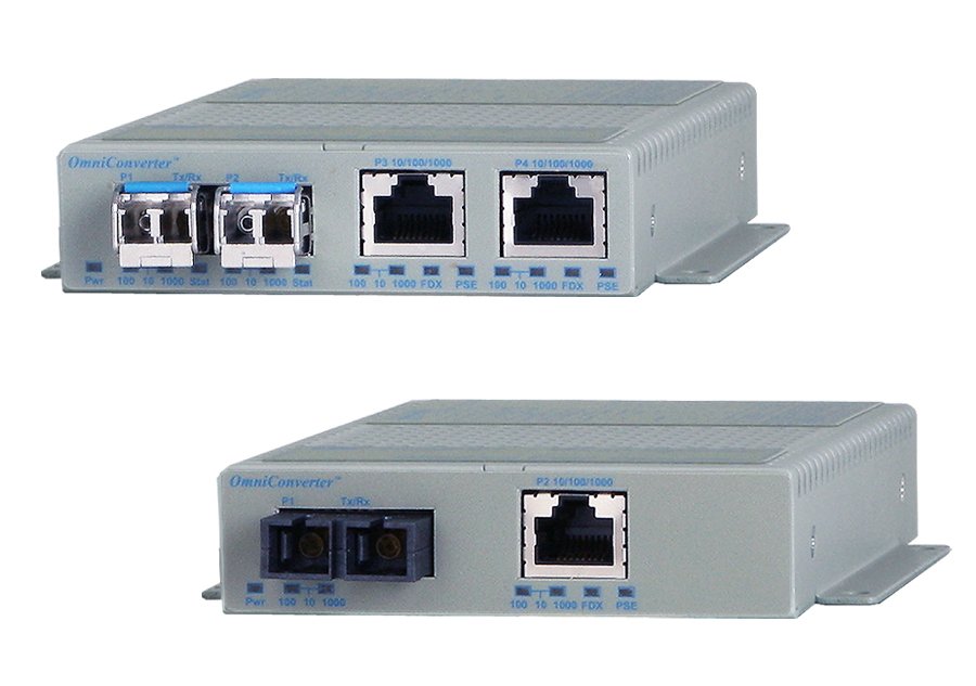 10/100/1000 Media converterwith IEEE 802.3bt15/30/60/100W PoE