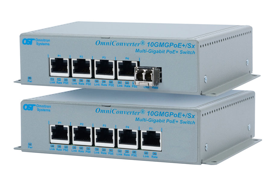 OmniConverter® 10GMGPoE+/Sx