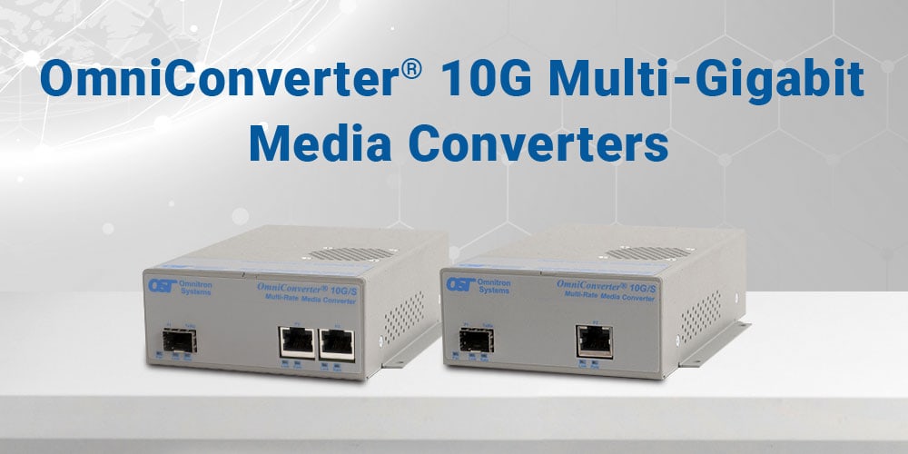 10G Multi Gigabit Multi Rate Media Converters