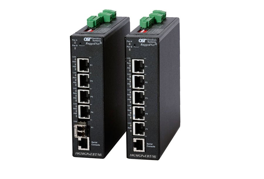 Managed Industrial 10G multi gigabit multi rate PoE Ethernet Switch