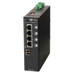 RuggedNet GHPoE Si 1xLC 4xRJ-45 2xDC