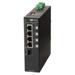 RuggedNet GHPoE Si 1xSFP 4xRJ-45 2xDC