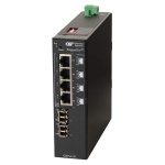 RuggedNet GHPoE Si 2xLC 4xRJ-45 1xDC