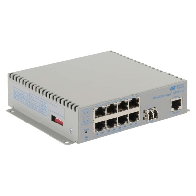 OmniConverter GPoE+ M 1xLC 8xRJ-45