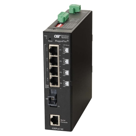 RuggedNet GHPoE Mi SCSF 4xRJ-45 1xDC