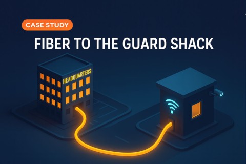 Fiber to the Guard Shack