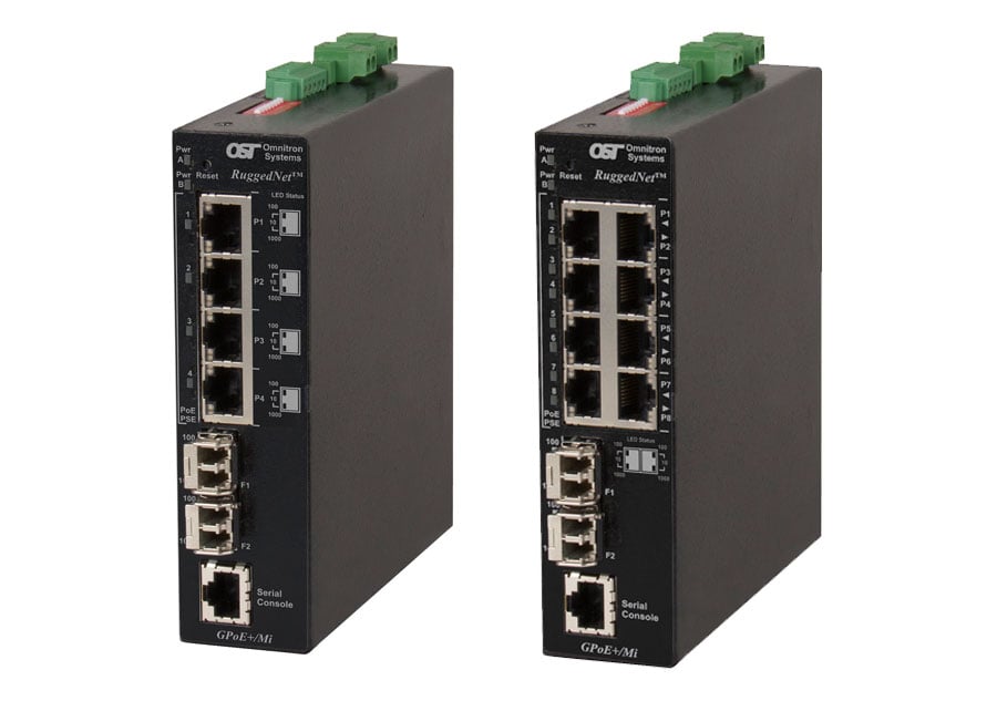 RuggedNet® Industrial Ethernet Switches