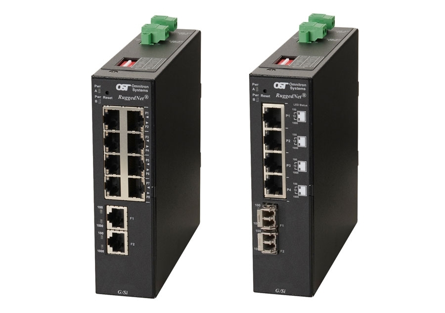 Ultra Compact DIN Rail Mount Unmanaged Ethernet Switches