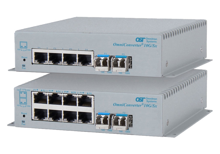 Ethernet Switch with 10Gb Uplink or 1Gb Uplink - Fiber Cabling
