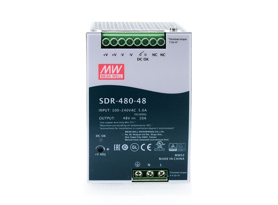 DIN Rail Power Supplies 480W 48V 10A ACTIVE PFC FUNCTION