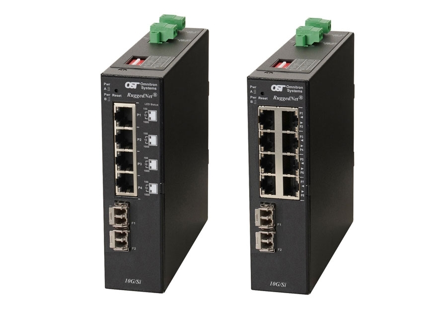 Unmanaged Industrial 6 and 10 Port 10Gigabit Ethernet Switch